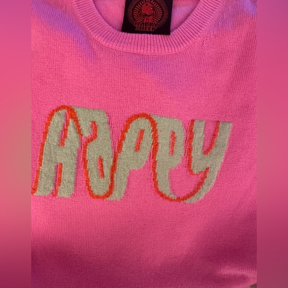 NWT Happy Sheep Pink 'Happy' Cashmere Blend Sweater - Picture 4 of 4